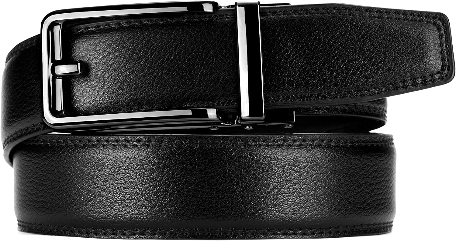 CHAOREN Click Belt for men - Mens Leather Belt 1 3/8" for Dress and Casual - Micro Adjustable Belt Fit Everywhere - Image 9